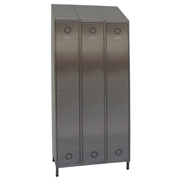 Taquilla Soldada de acero inoxidable SV-30/3 INOX