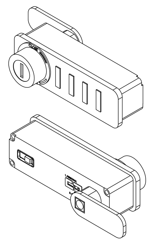 Cerradura de combinación electrónica para taquilla Code1000 - Inlok